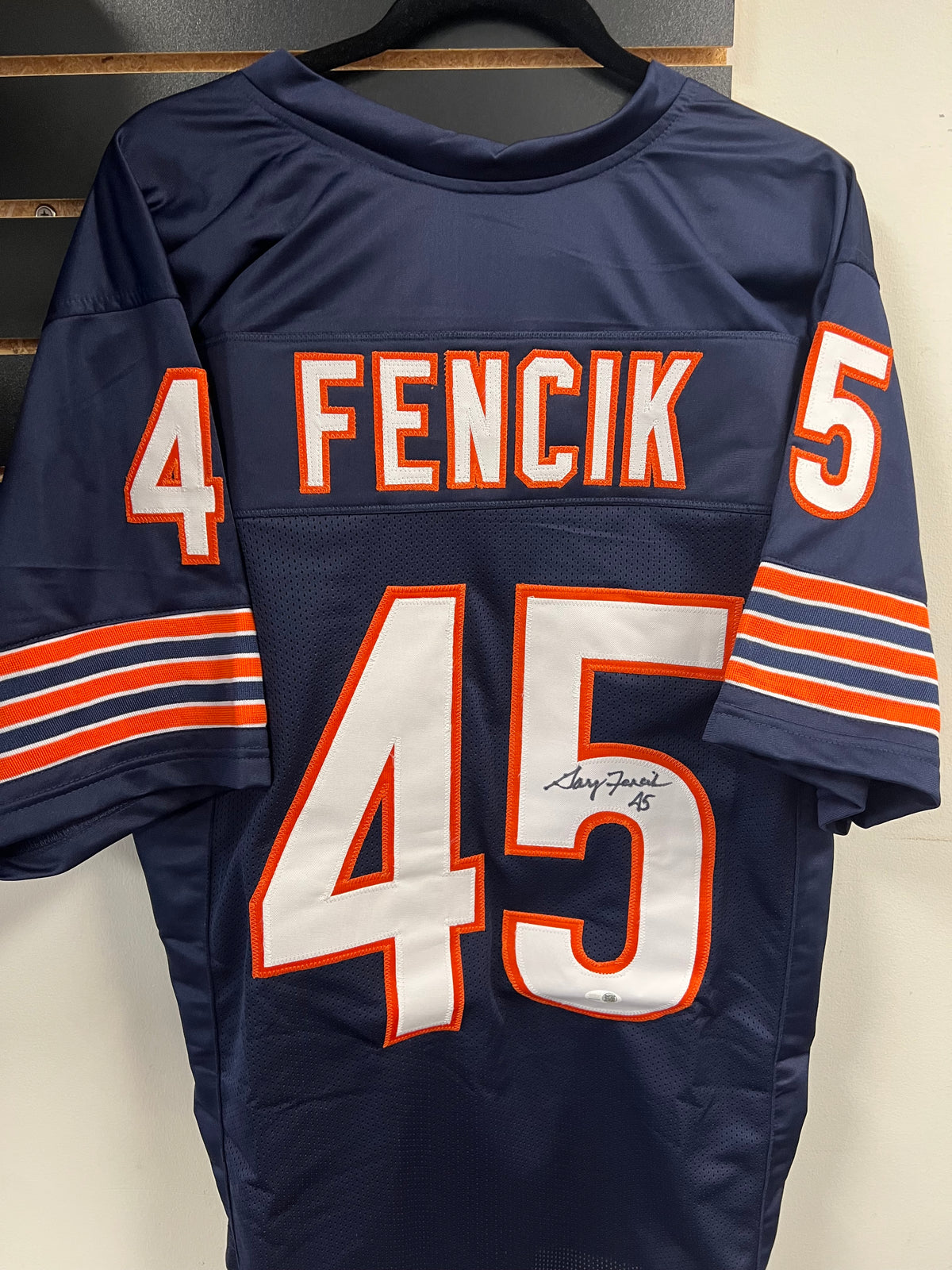 Gary Fencik Signed Custom Bears Jersey - JSA Certified