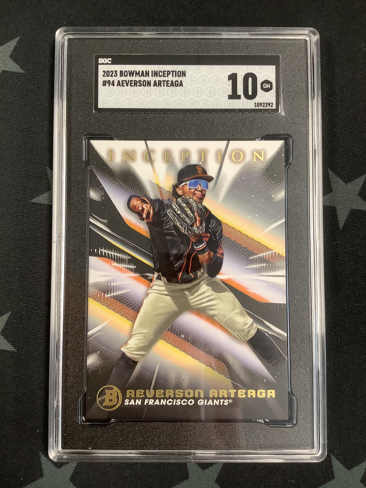 2023 BOWMAN INCEPTION AEVERSON ARTEAGA #94 SGC GM 10