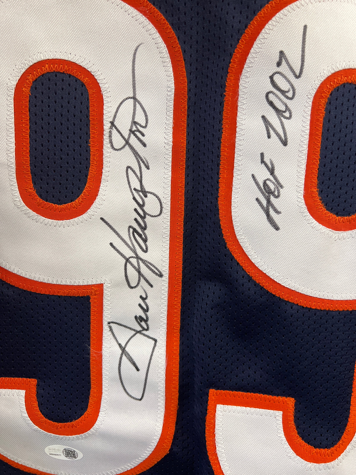 Dan Hampton &quot;HOF 2002&quot; Signed Custom Bears Jersey - JSA Certified