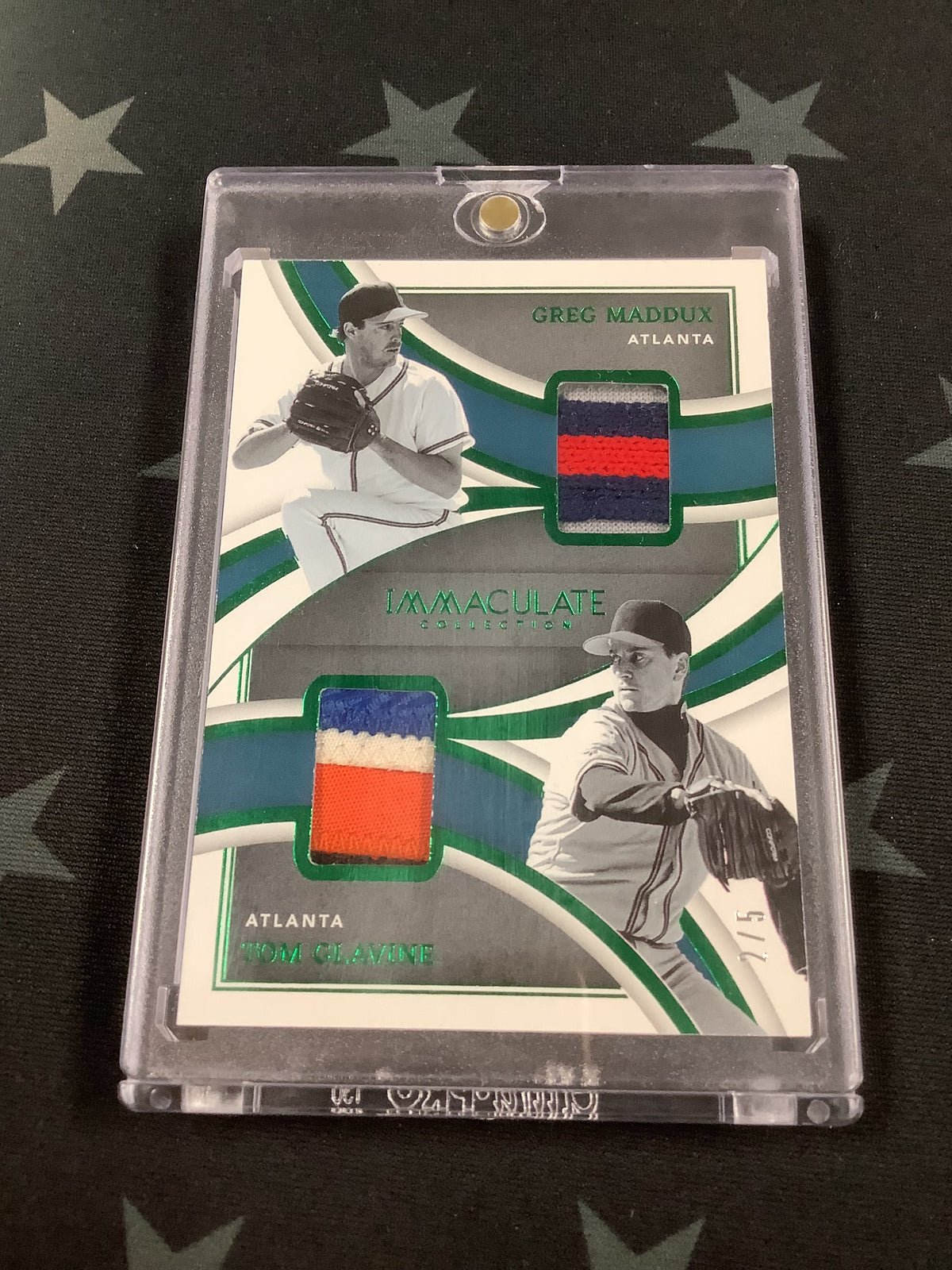 2022 PANINI IMMACULATE BASEBALL MADDUX GLAVINE PATCH #LDM-GT /5