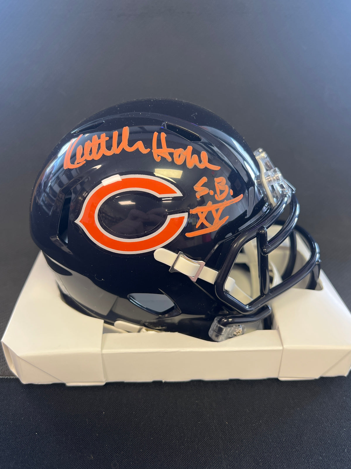 Keith Van Horne &quot;SB XX&quot; Signed Riddell Mini Helmet - JSA Certified