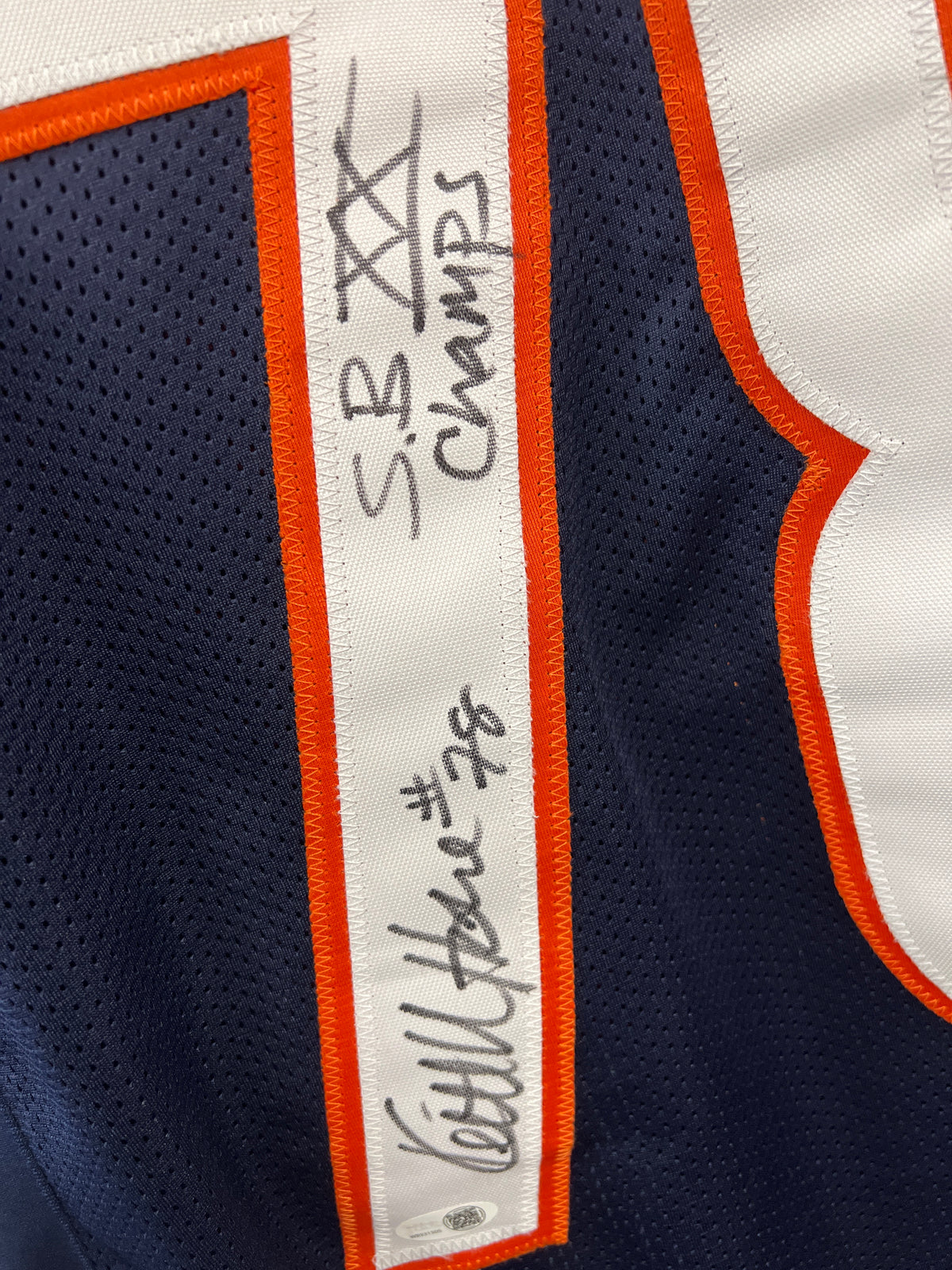 Keith Van Horne &quot;SB XX Champs&quot; Signed Custom Bears Jersey - JSA Certified