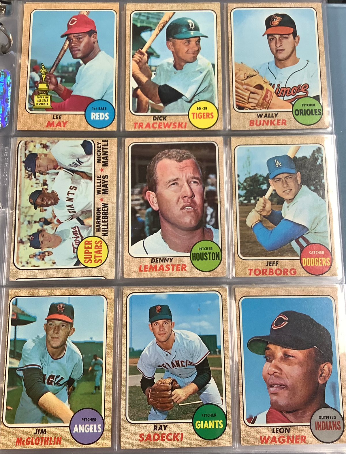 1968 TOPPS BASEBALL COMPLETE SET #1-598