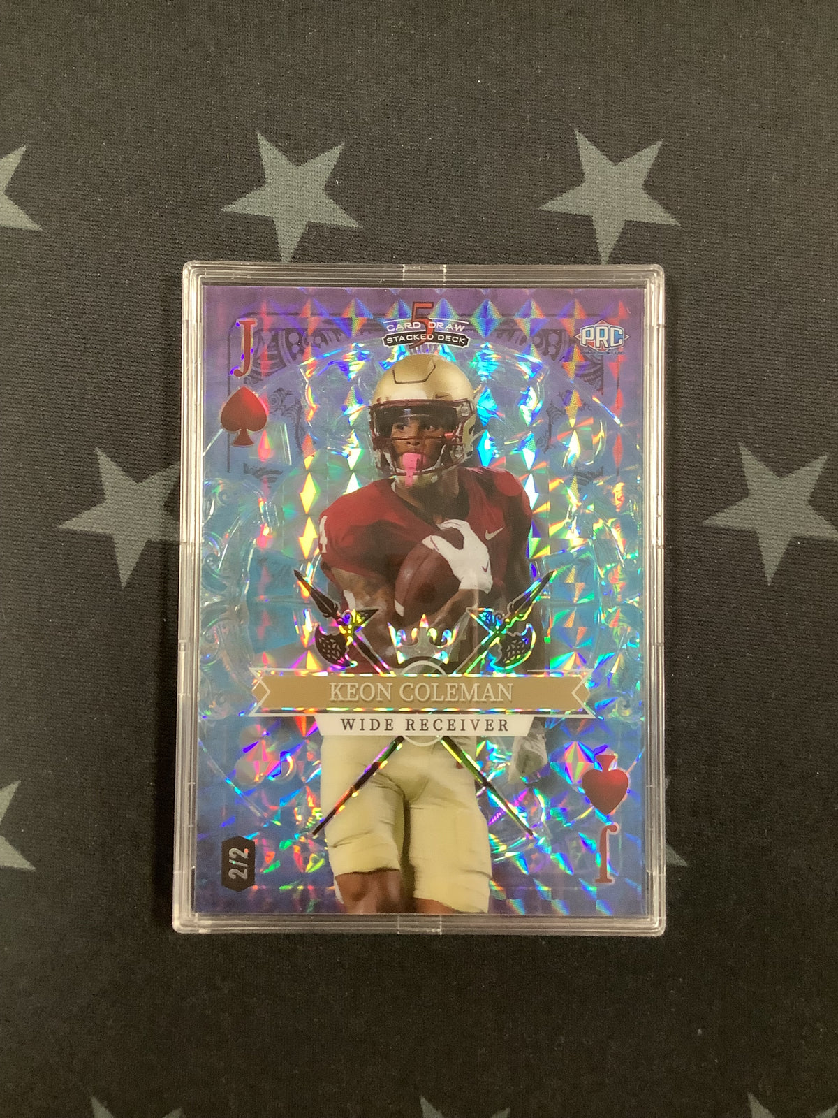 2023 LEAF FIVEE CARD DRAW STACKED DECK KEON COLEMAN #SD-KC /2