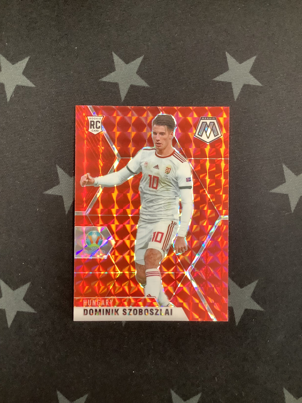 2021 PANINI MOSAIC UEFA EURO SOCCER RED ROOKIE DOMINIK SZOBOSZLAI #49