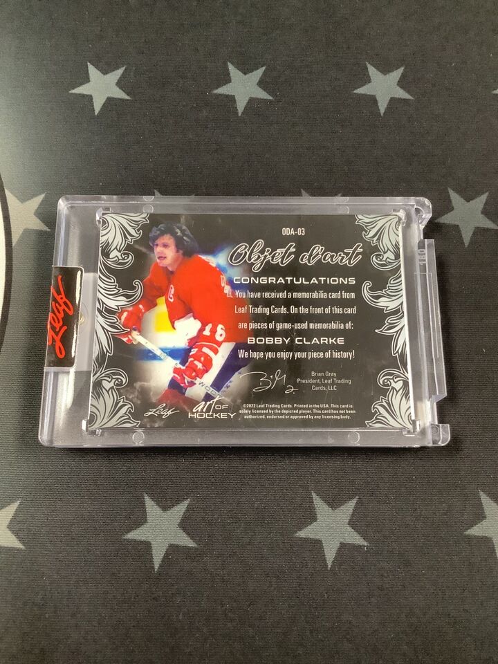 2022 LEAF ART OF HOCKEY BOBBY CLARKE OBJECT D&#39;ART #ODA-03 /20