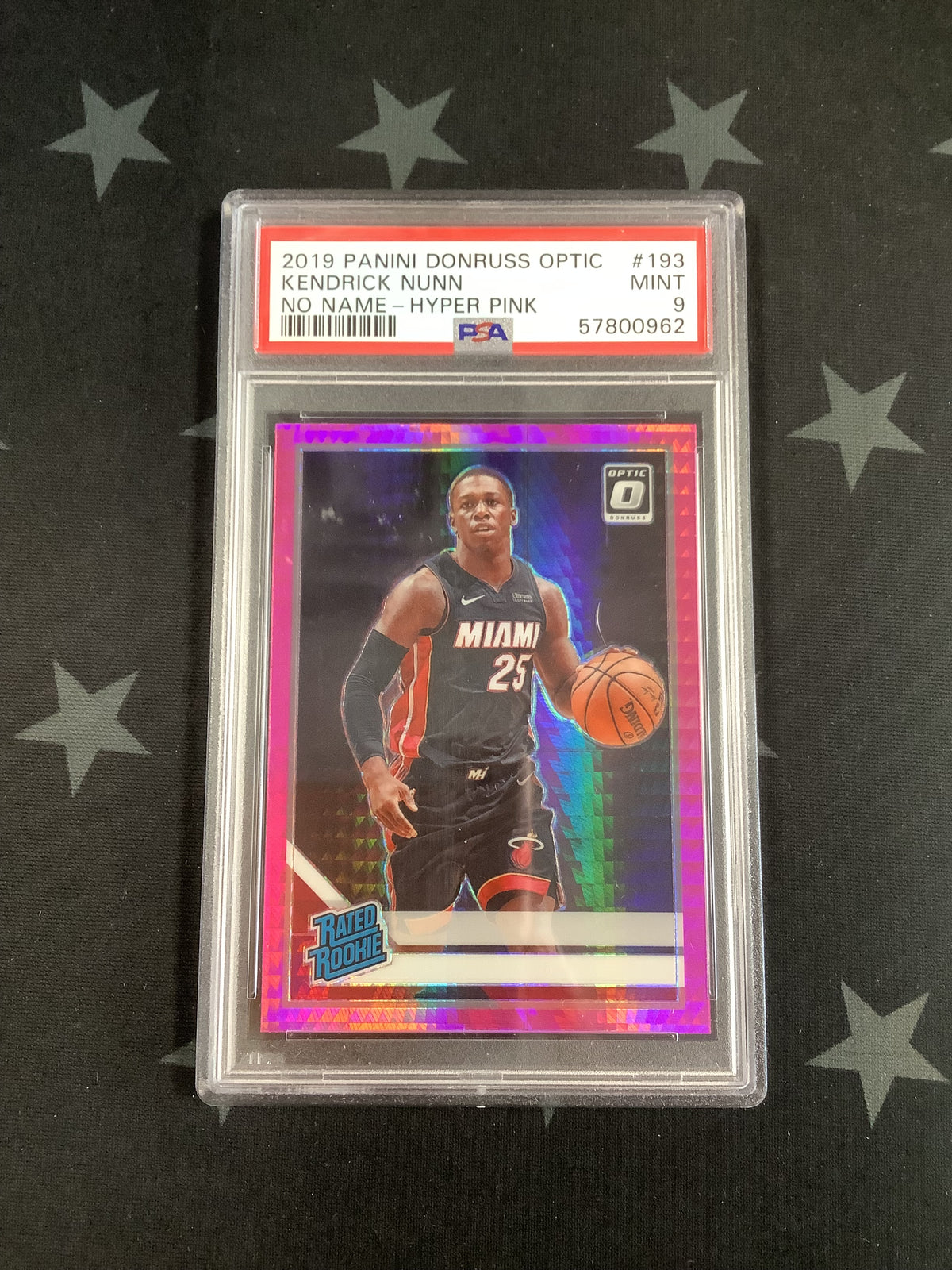 2019 PANINI DONRUSS OPTIC BASKETBALL NO NAME HYPER PINK KENDRICK NUNN #193 PSA MINT 9 57800962