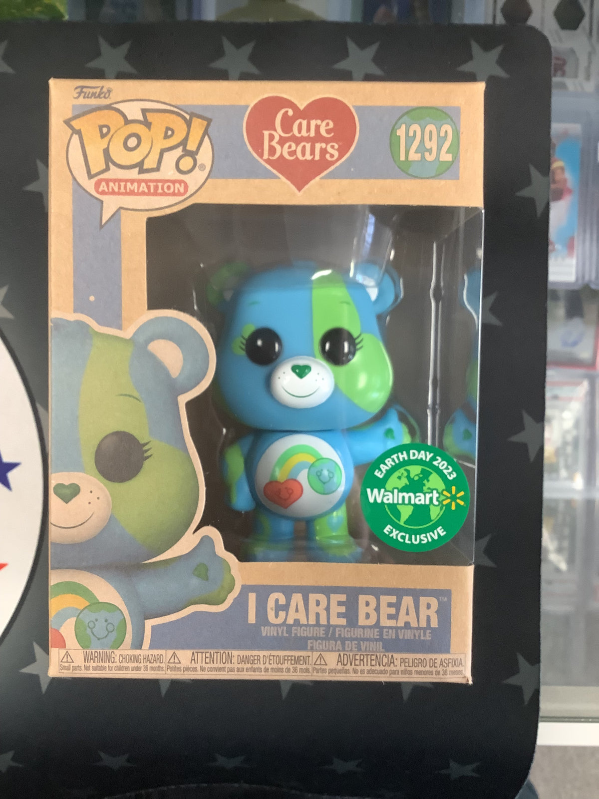 I Care Bear Funko Pop 2023 Earth Day Walmart Exclusive 1292 w/ Protector