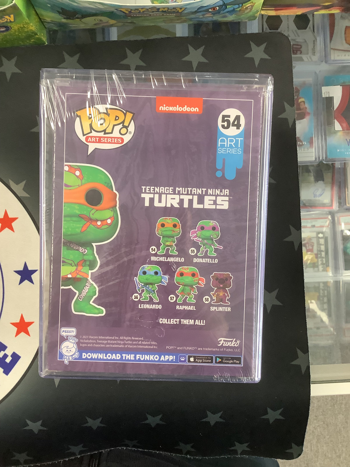 Funko Pop! Art Series: TMNT-Michelangelo #54 Target Exclusive: w/Protective Case Sealed