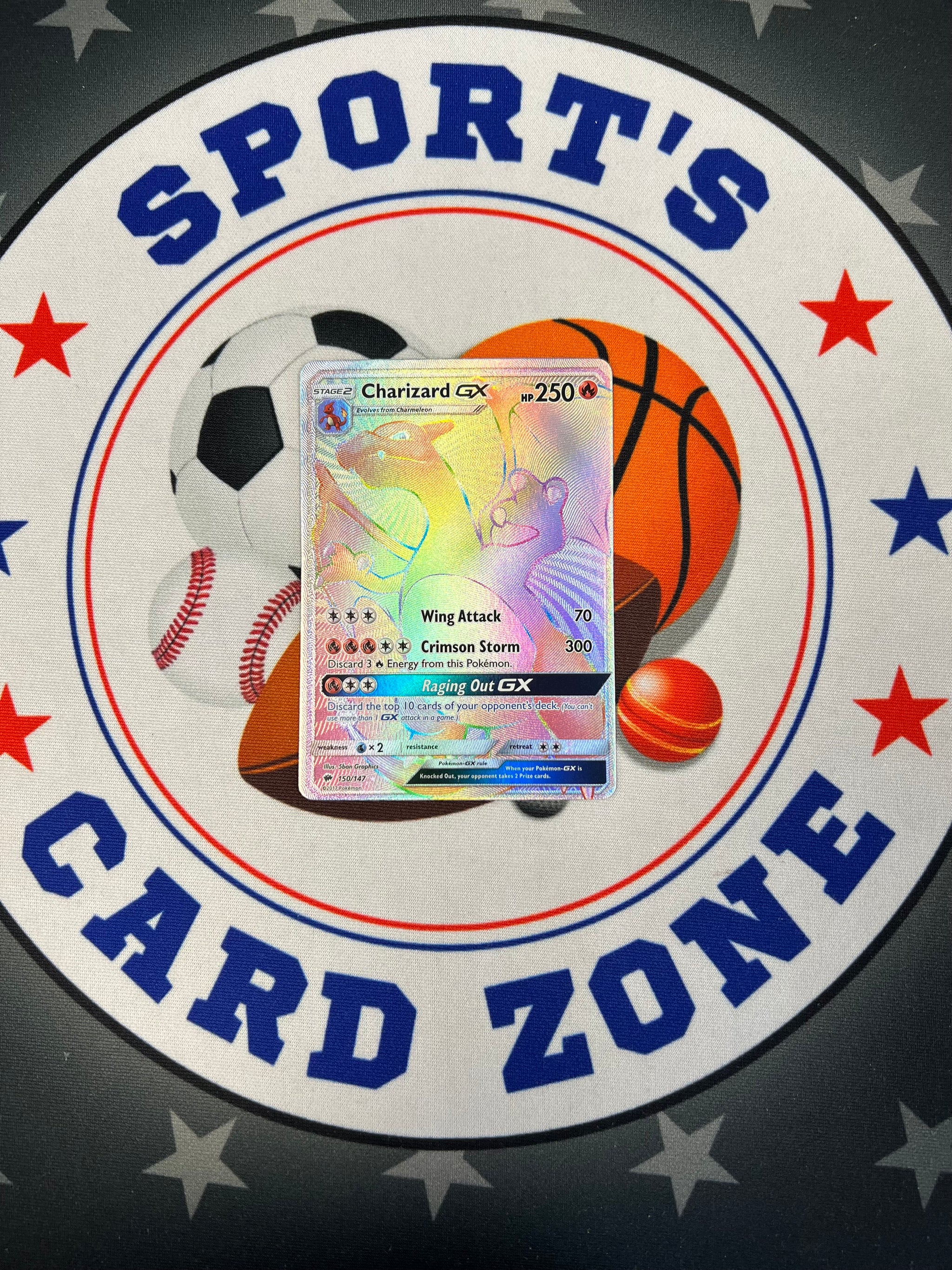 2017 Pokemon Charizard EX 150/147 (Light Play) Burning Shadows (SR) 2017 Pokemon Charizard EX 150/147 (Light Play) Burning Shadows (SR)