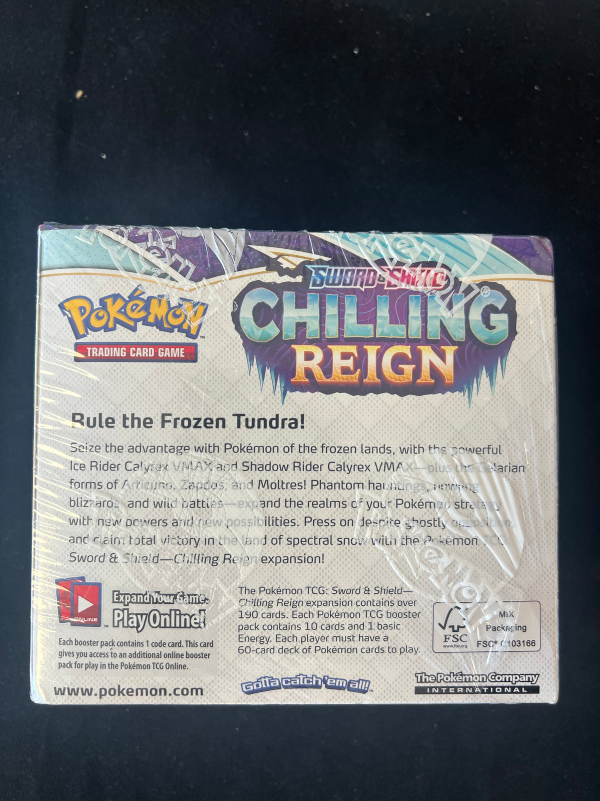 Pokemon Sword & Shield Chilling Reign Booster Box *See Photos*