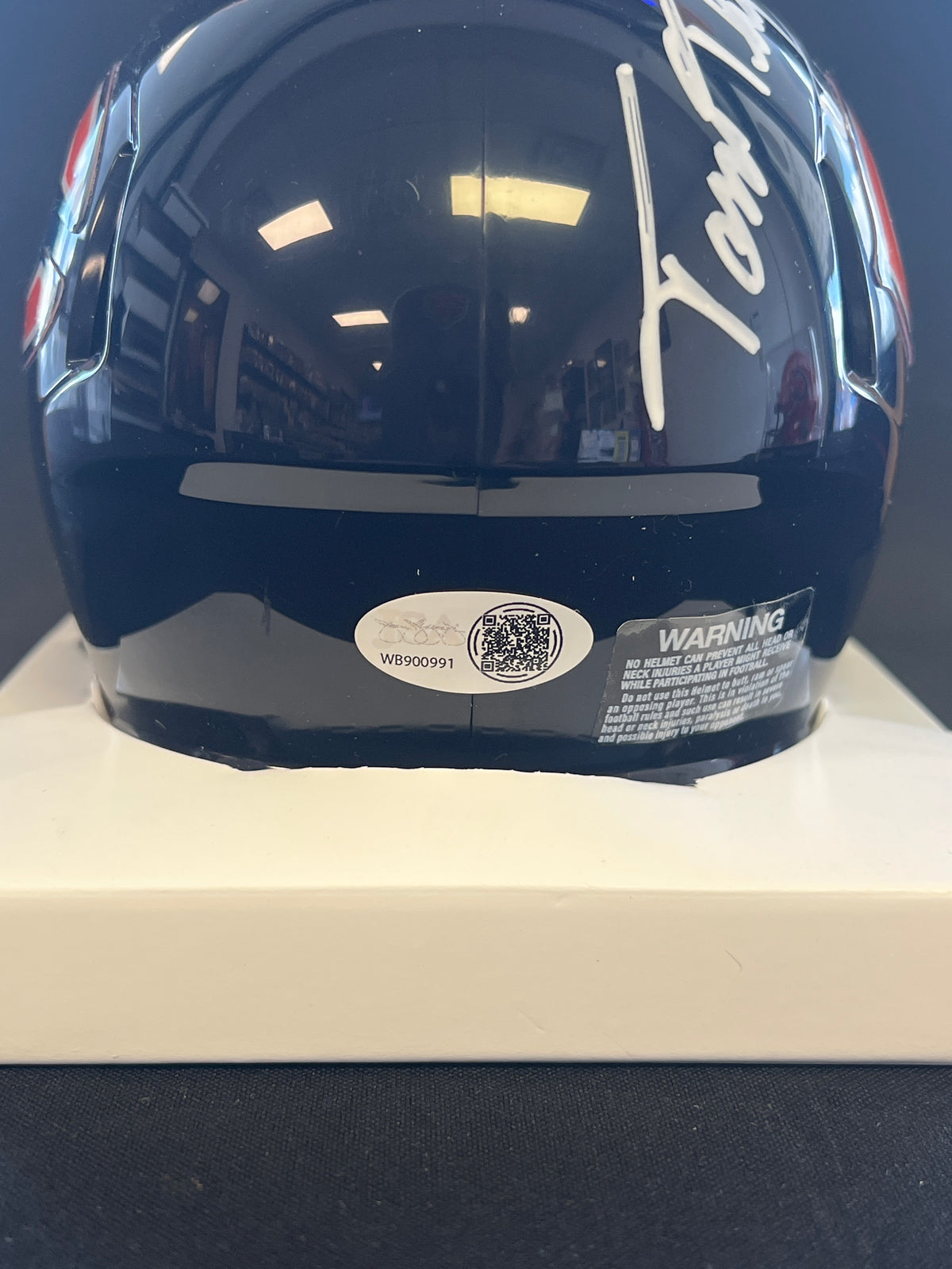 Tom Thayer &quot;SB XX&quot; Signed Riddell Mini Helmet - JSA Certified