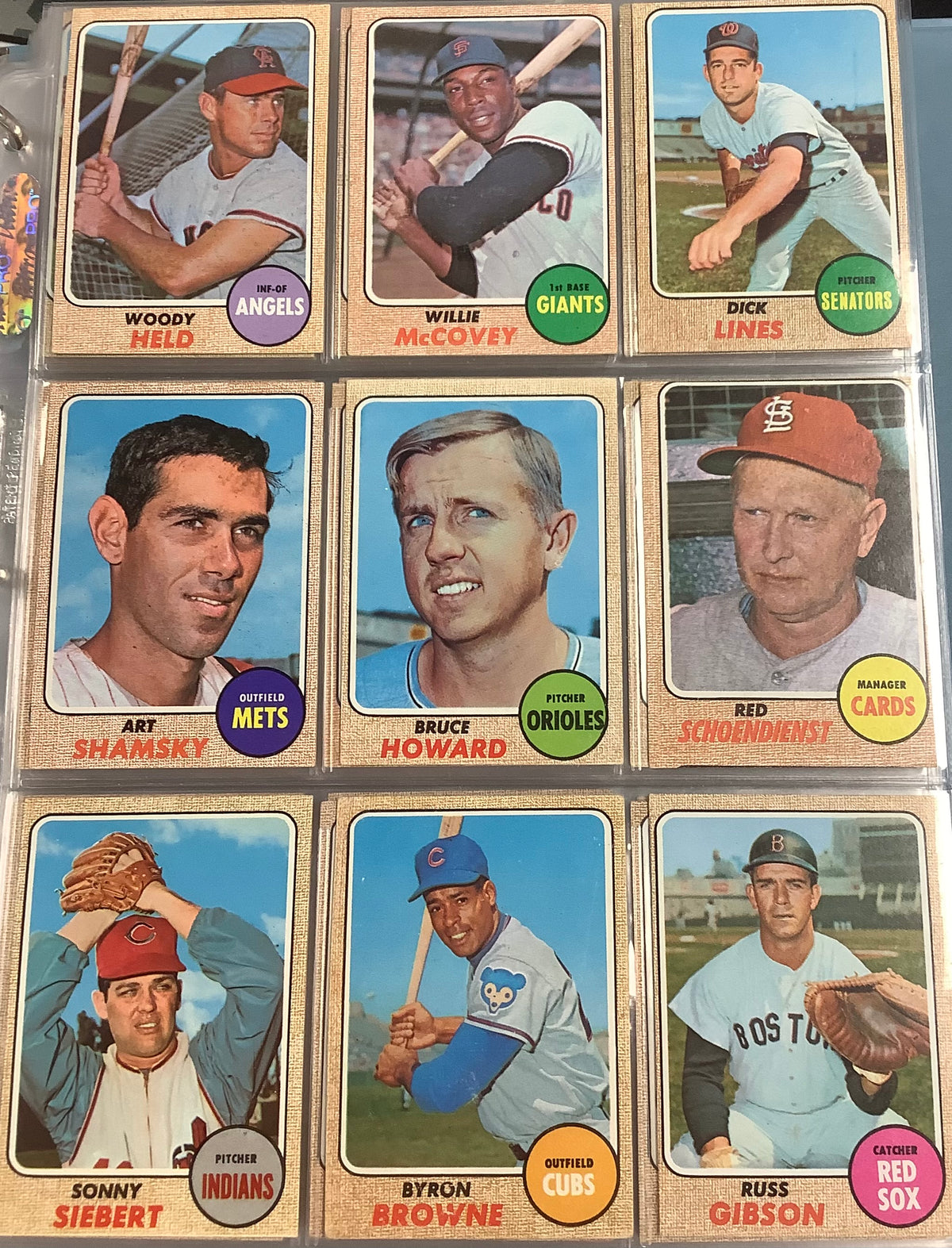 1968 TOPPS BASEBALL COMPLETE SET #1-598