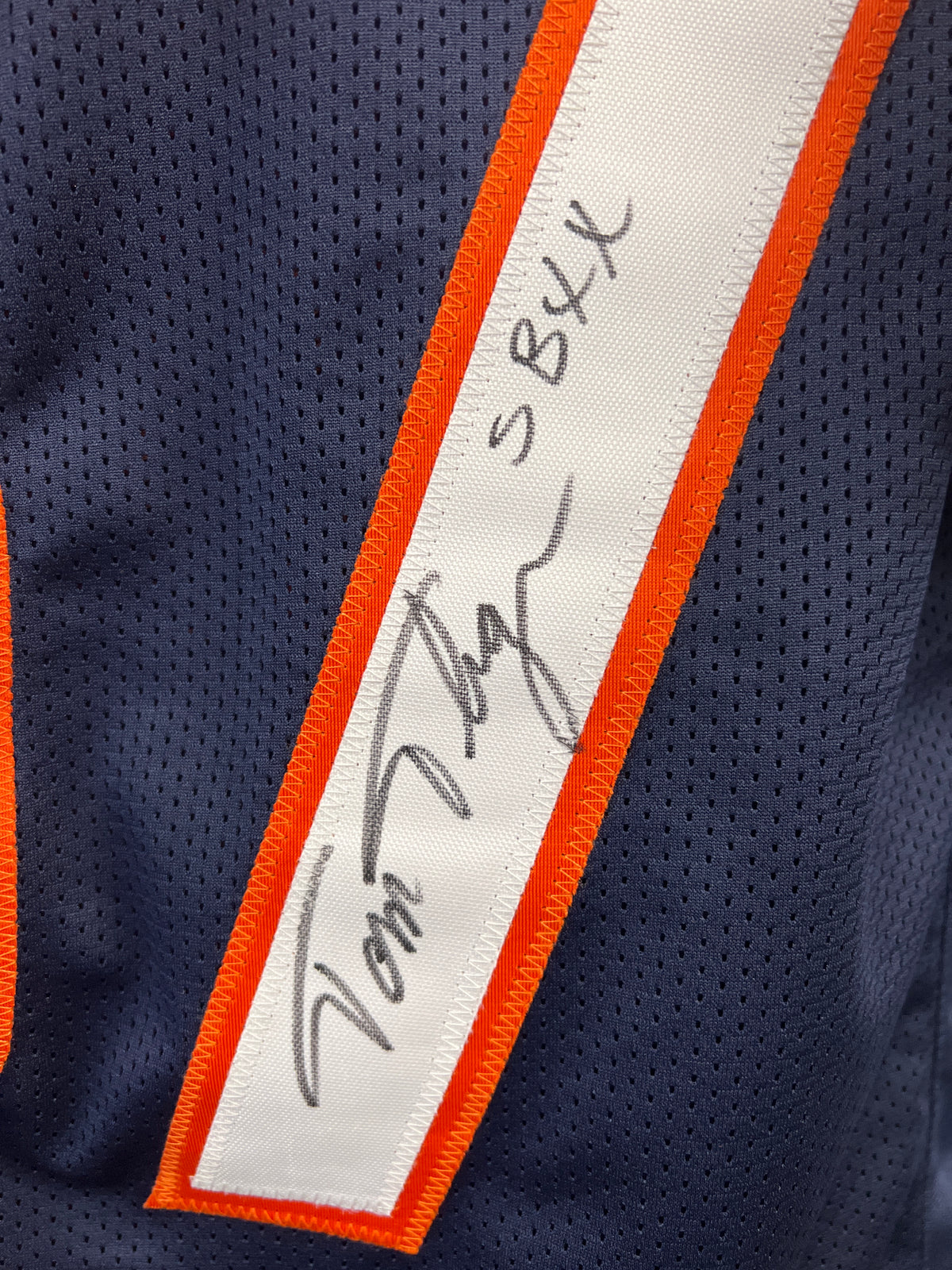 Tom Thayer &quot;SB XX&quot; Signed Custom Bears Jersey - JSA Certified