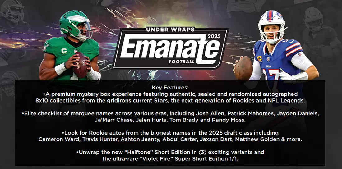 2025 Under Wraps NFL Emanate 10-Photo Case