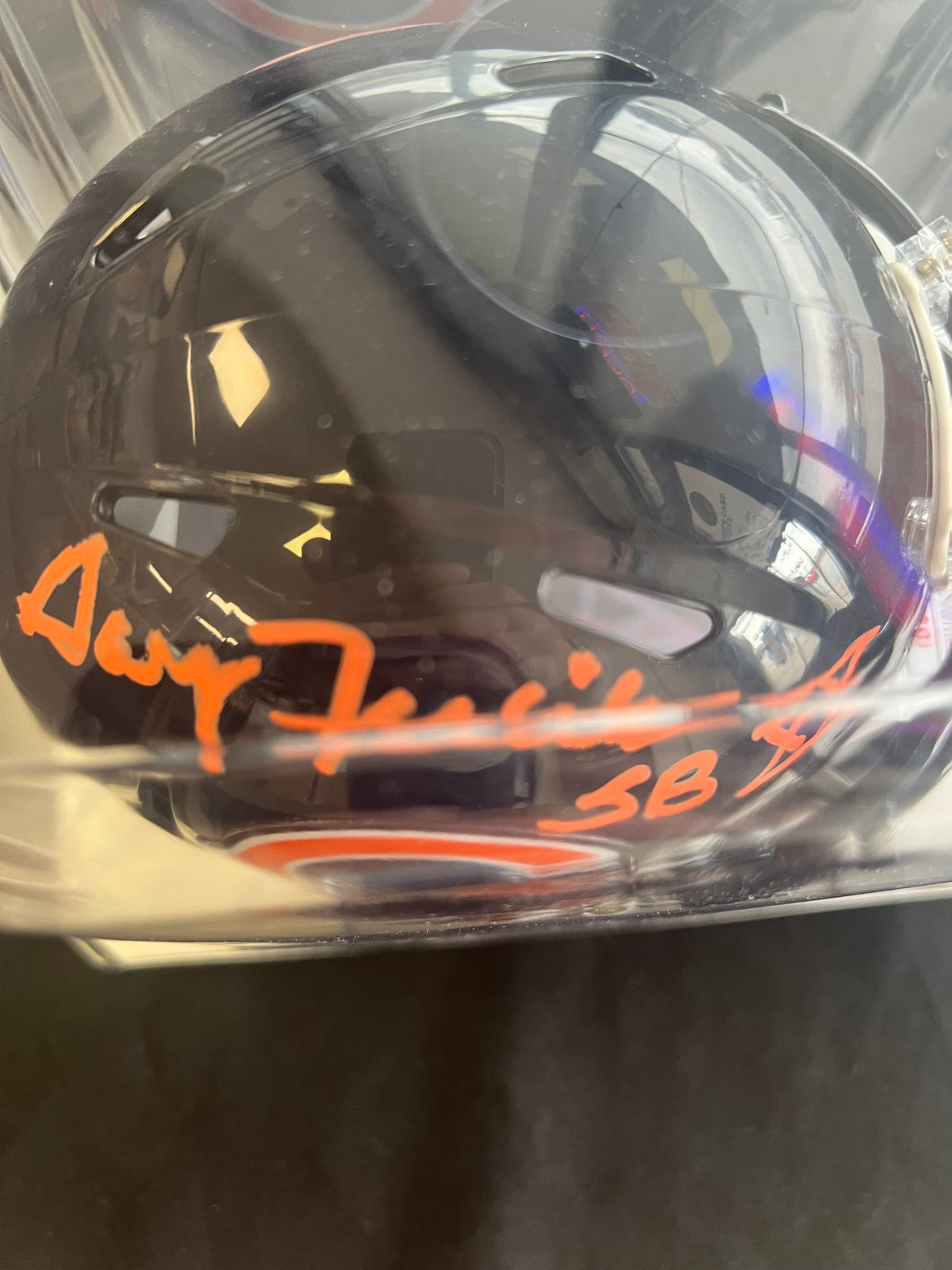 Gary Fencik "SB XX" Signed Riddell Mini Helmet - JSA Certified