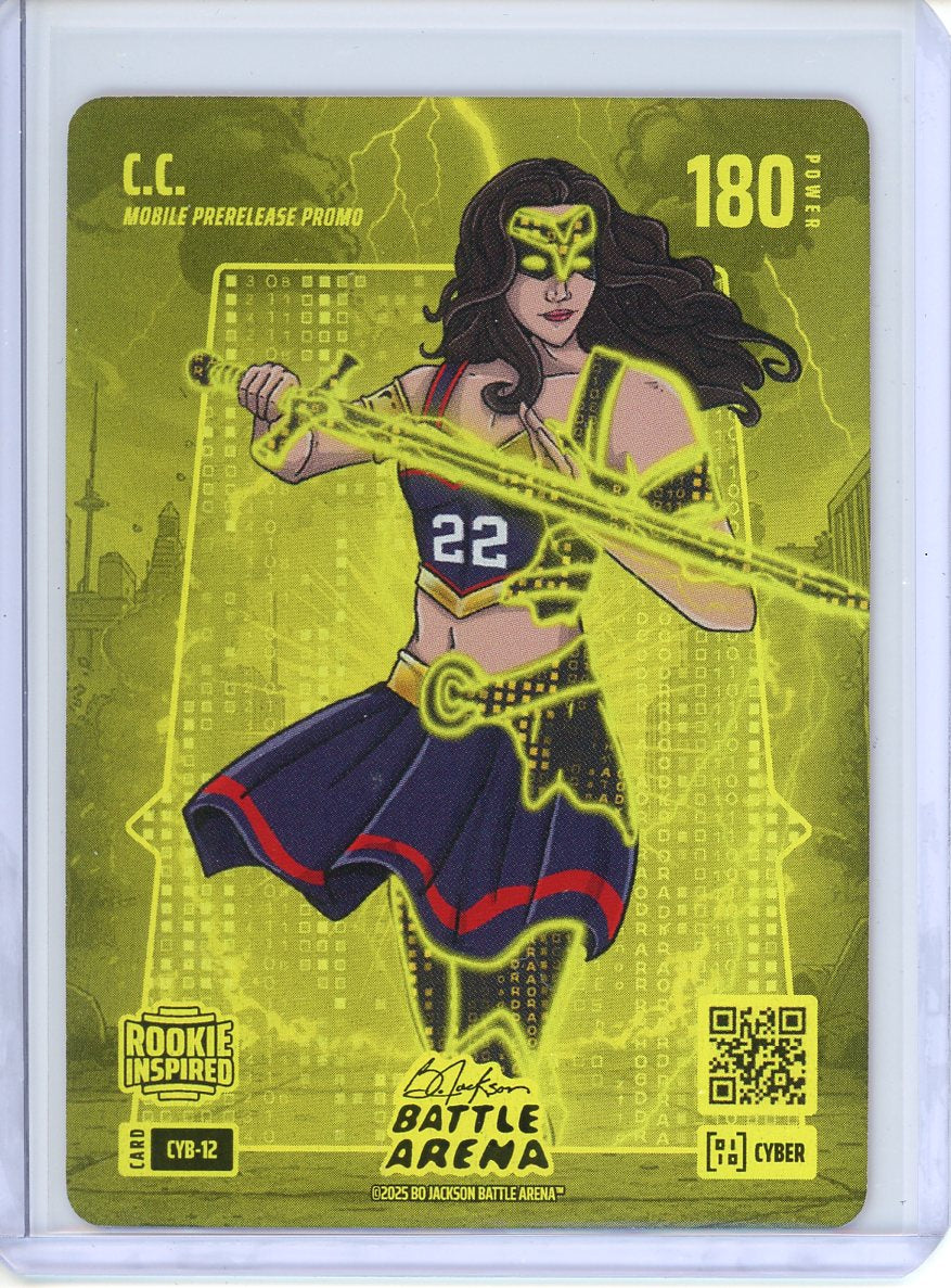 C.C. (Caitlin Clark) Bo Jackson Battle Arena Cyber Mobile Prerelease Promo