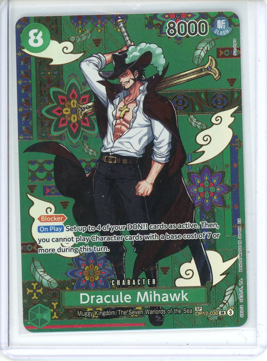 One Piece Dracule Mihawk - OP12-030 (SP) - The Azure Sea's Seven (OP14)