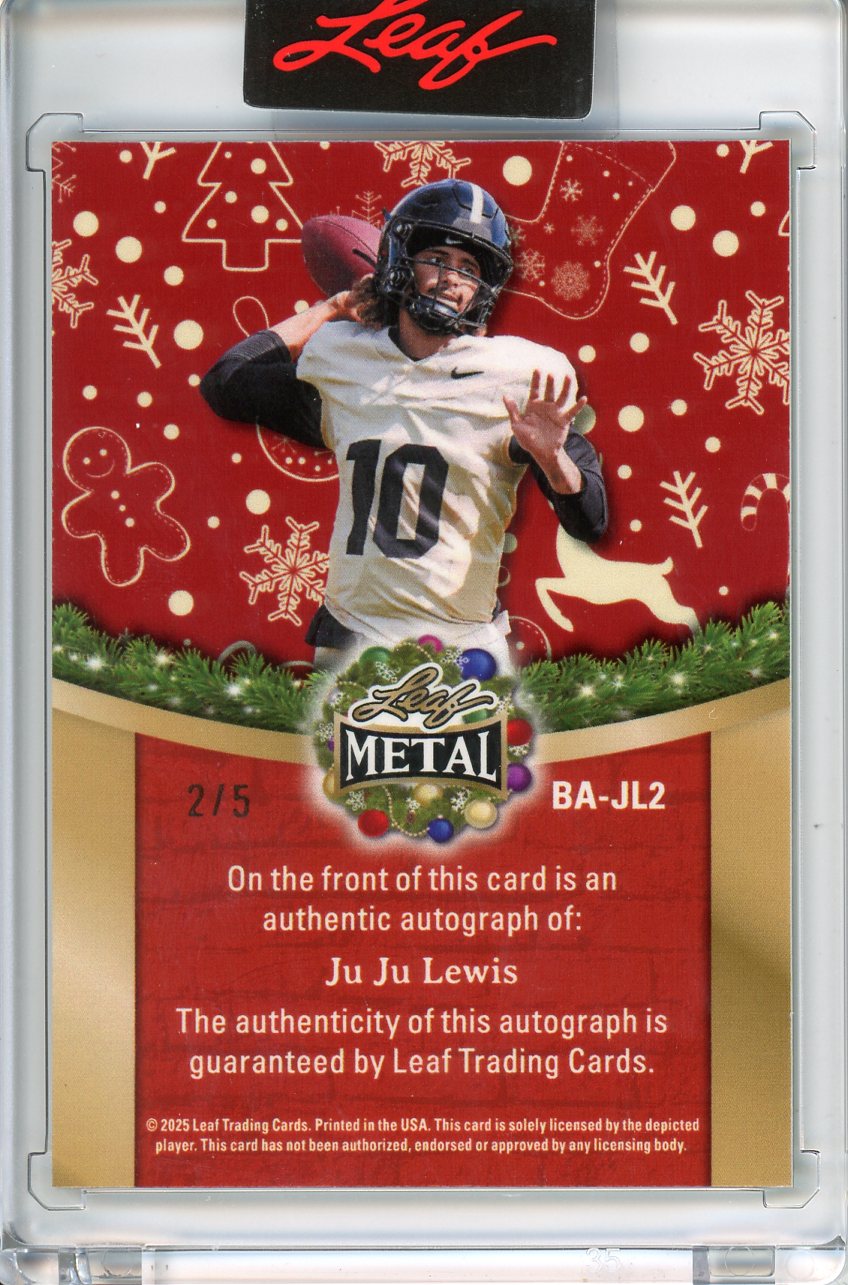 2025 Leaf Metal Holiday Ju Ju Lewis Auto /5