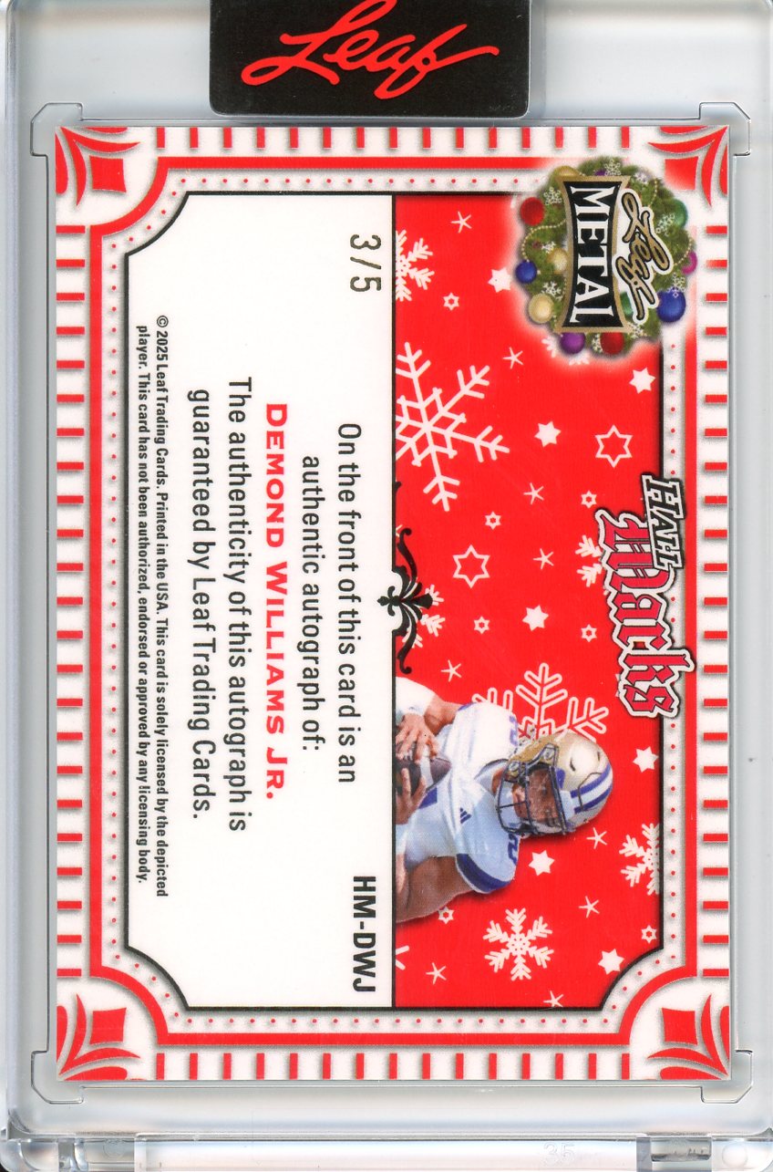 2025 Leaf Metal Holiday Desmond Williams Auto /5