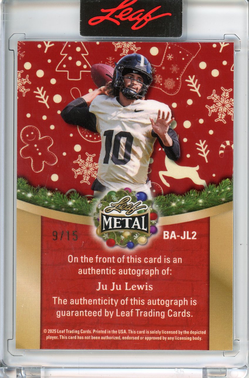 2025 Leaf Metal Holiday Ju Ju Lewis Auto /15