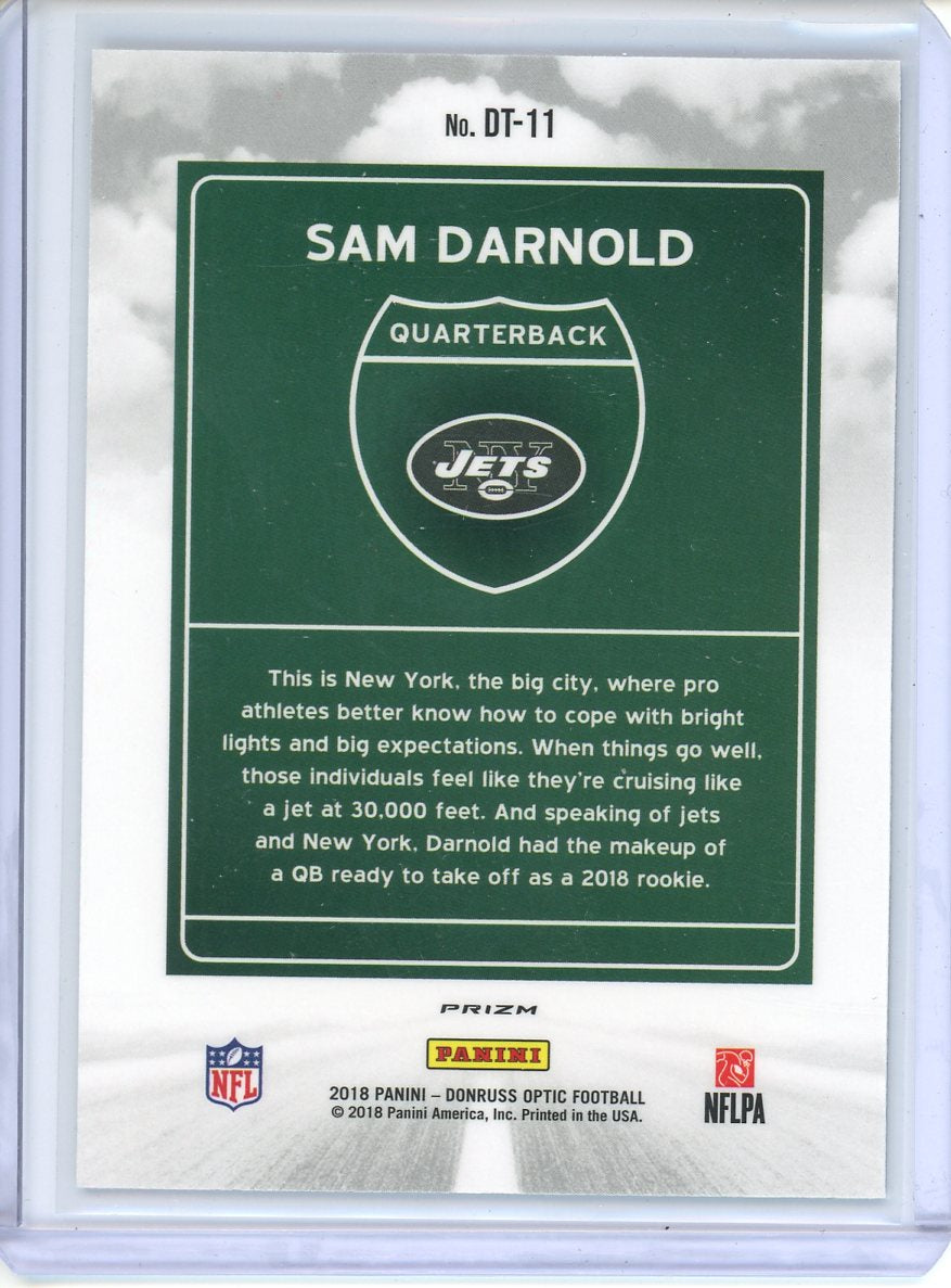 2018 Donruss Optic Sam Darnold Dowtown DT-11