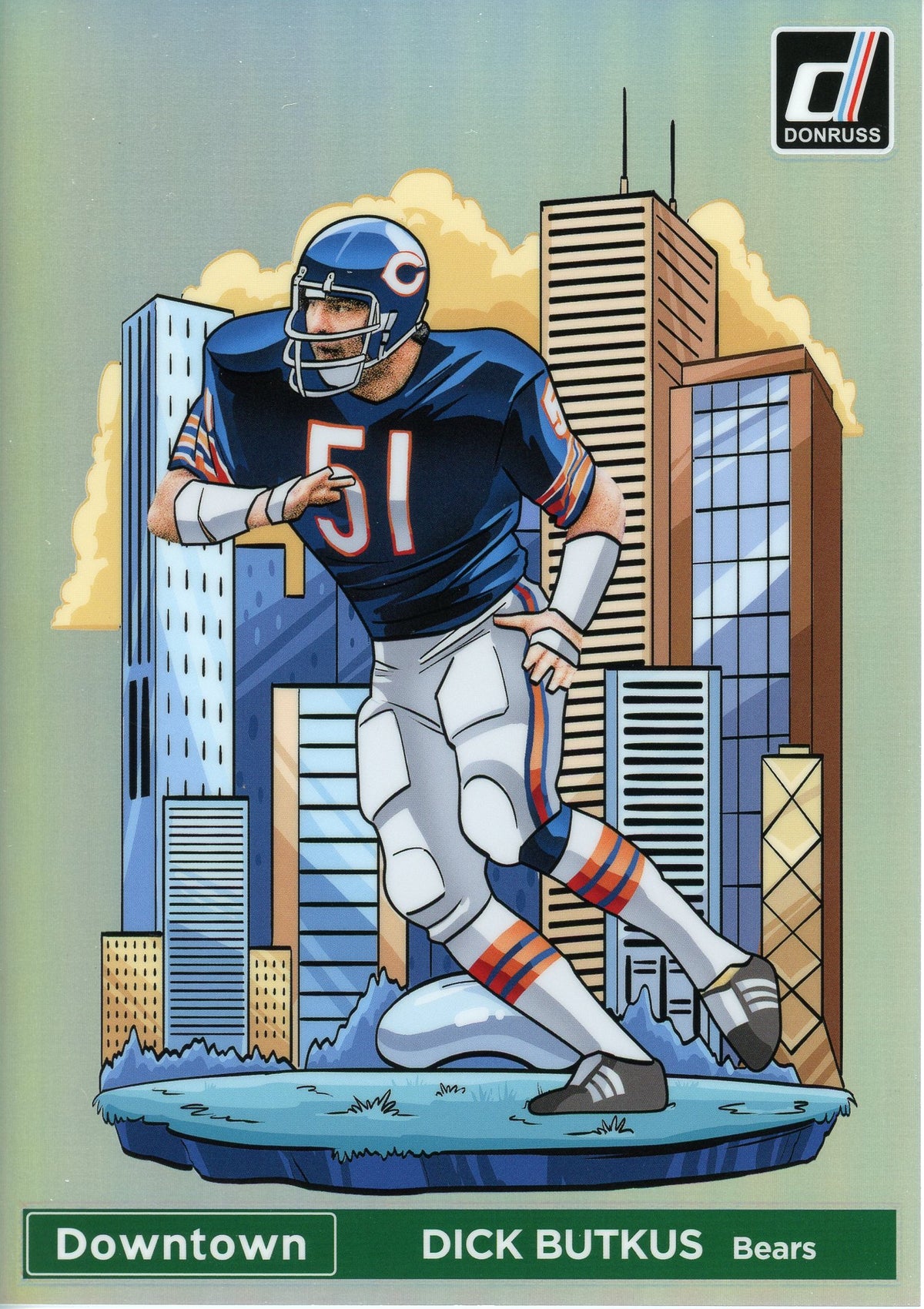 2024 Panini Donruss Dick Butkus #9 JUMBO Downtown