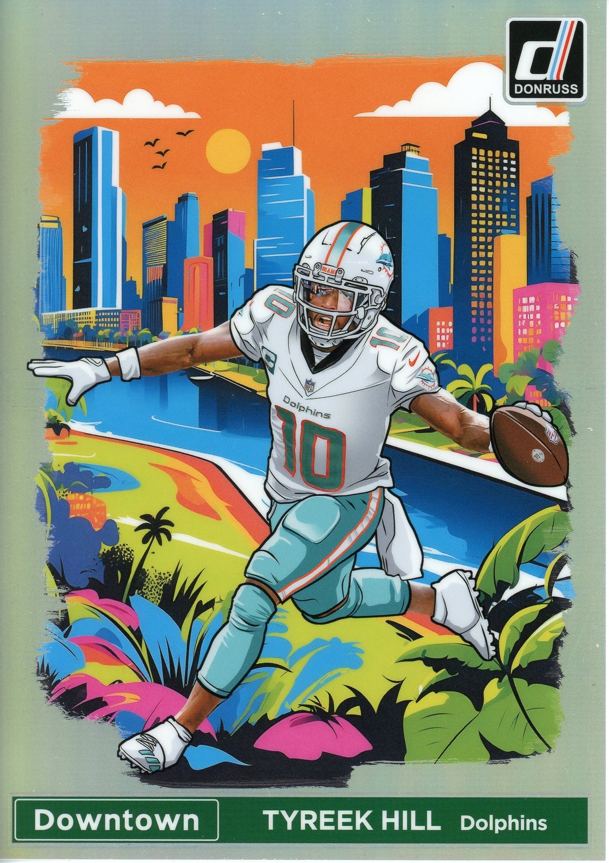 2024 Panini Donruss Tyreek Hill #3 JUMBO Downtown