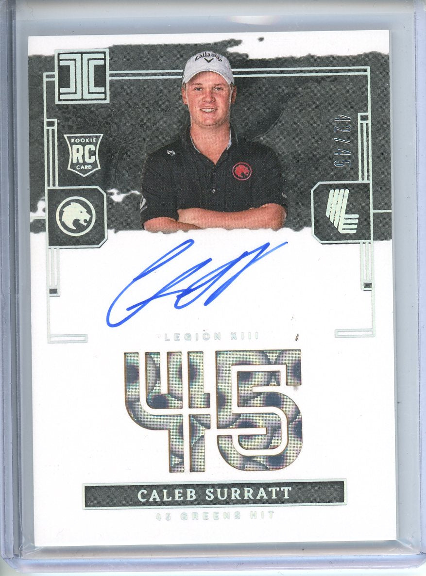 2024-25 Panini Impeccable Liv Golf Caleb Surratt Auto /45