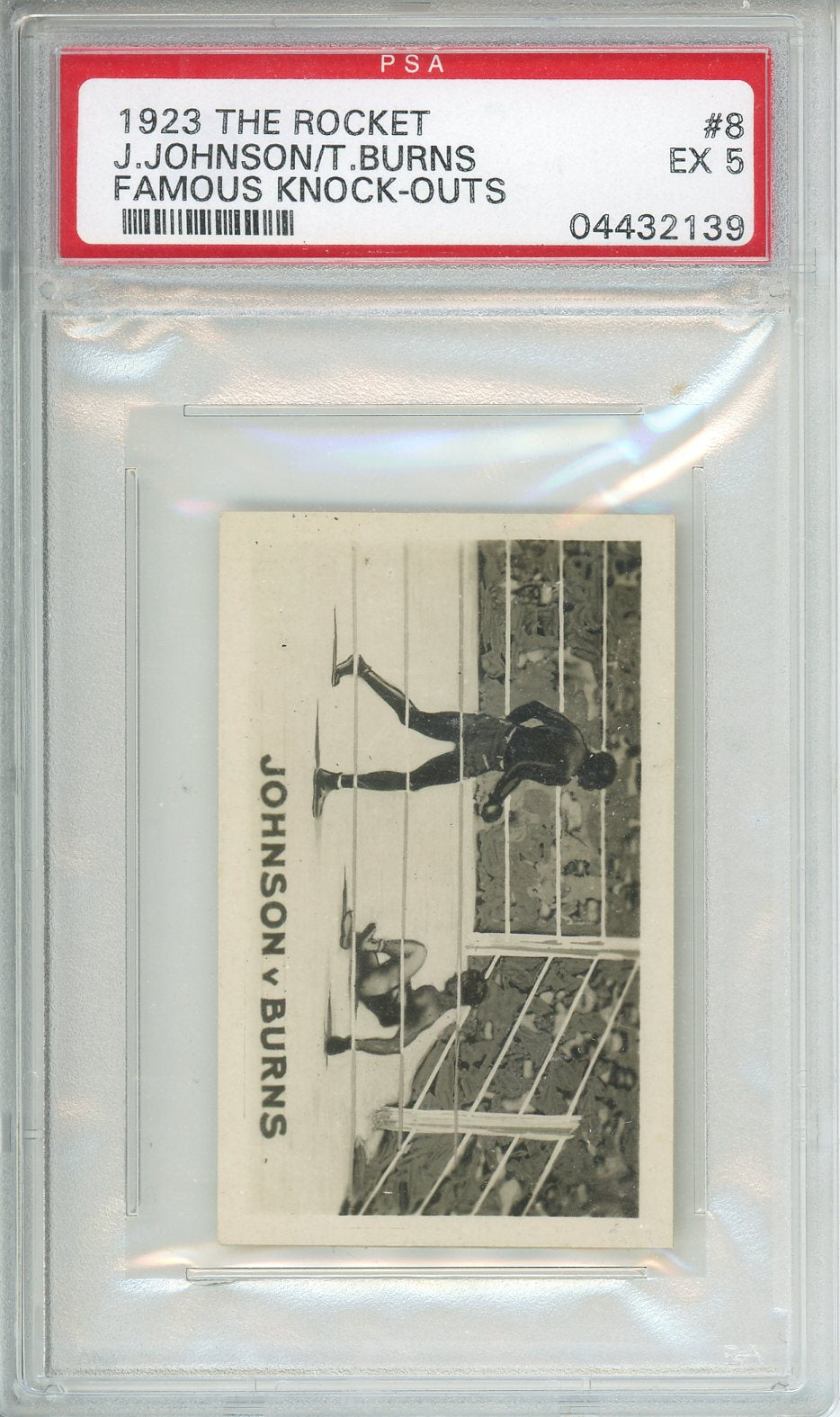 1923 The Rocket J. Johnson/T. Burns #8 Famous Knock-Outs PSA 5