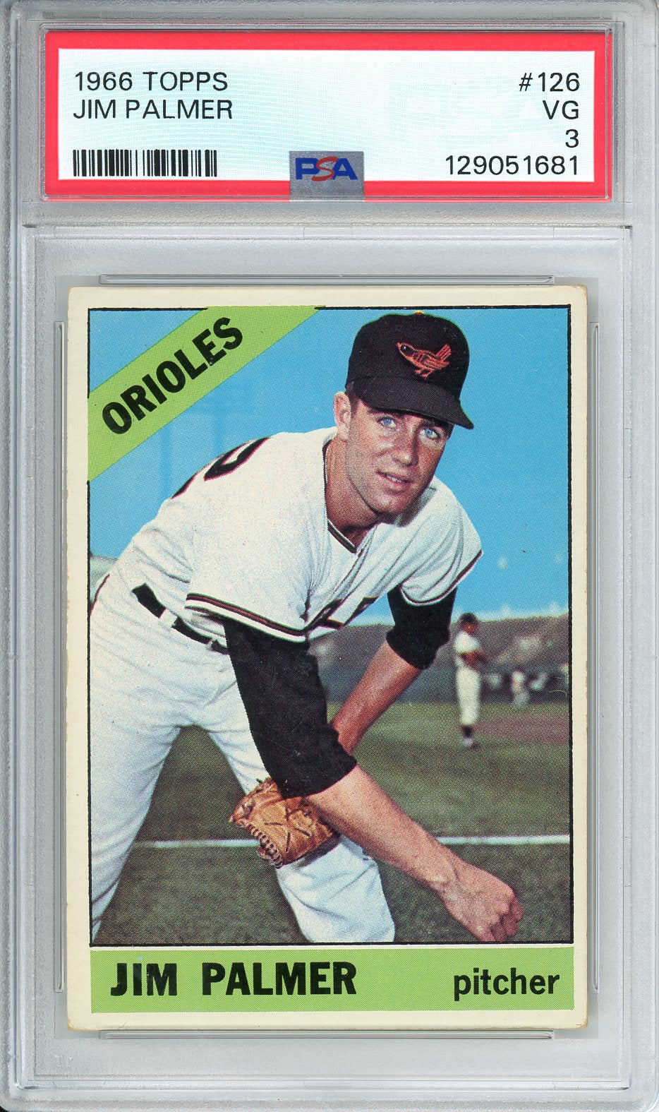 1966 Topps Jim Palmer #126 PSA 3