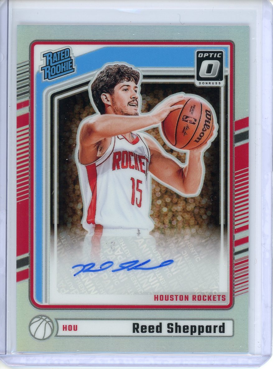 2024-25 Panini Donruss Optic Reed Sheppard RC #302 Holo Prizm Auto