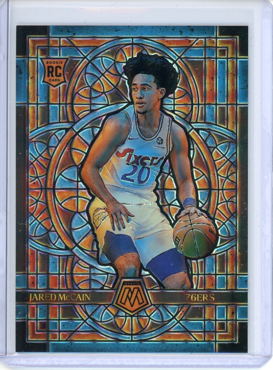 2024-25 Panini Mosaic Jared McCain RC #9 Stained Glass SSP