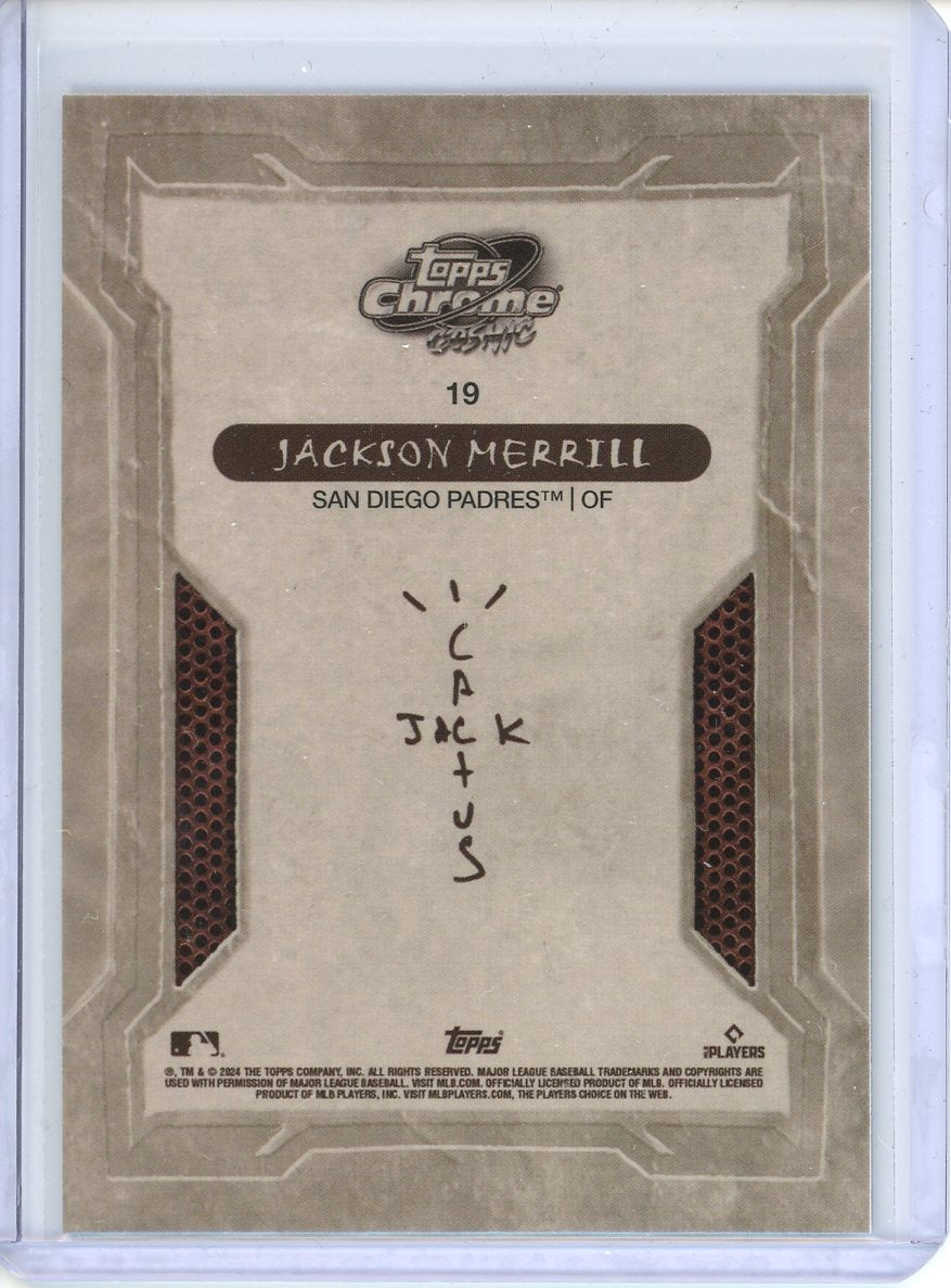 2024 Topps Chrome x Cactus Jack Jackson Merrill RC #19
