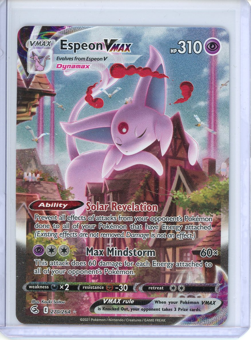 Espeon VMAX Pokemon Card (Evolving Skies 270/264) Alternate Art