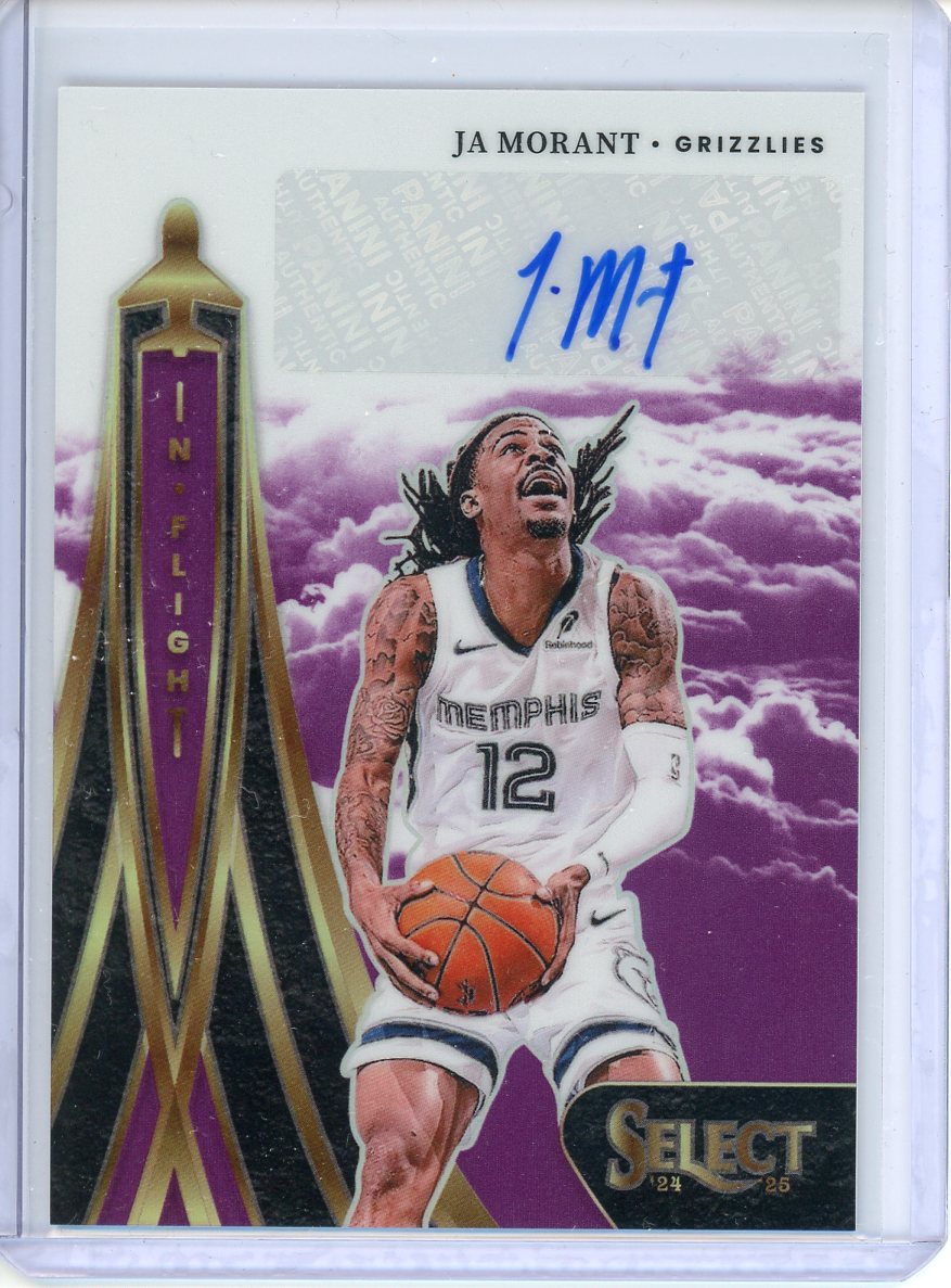 2024-25 Panini Select Ja Morant #IFS-JAM In Flight Auto /75