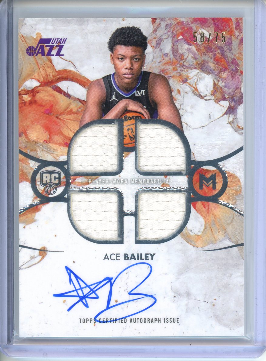2026 Topps Motif Ace Bailey RPA Quad Patch 58/75