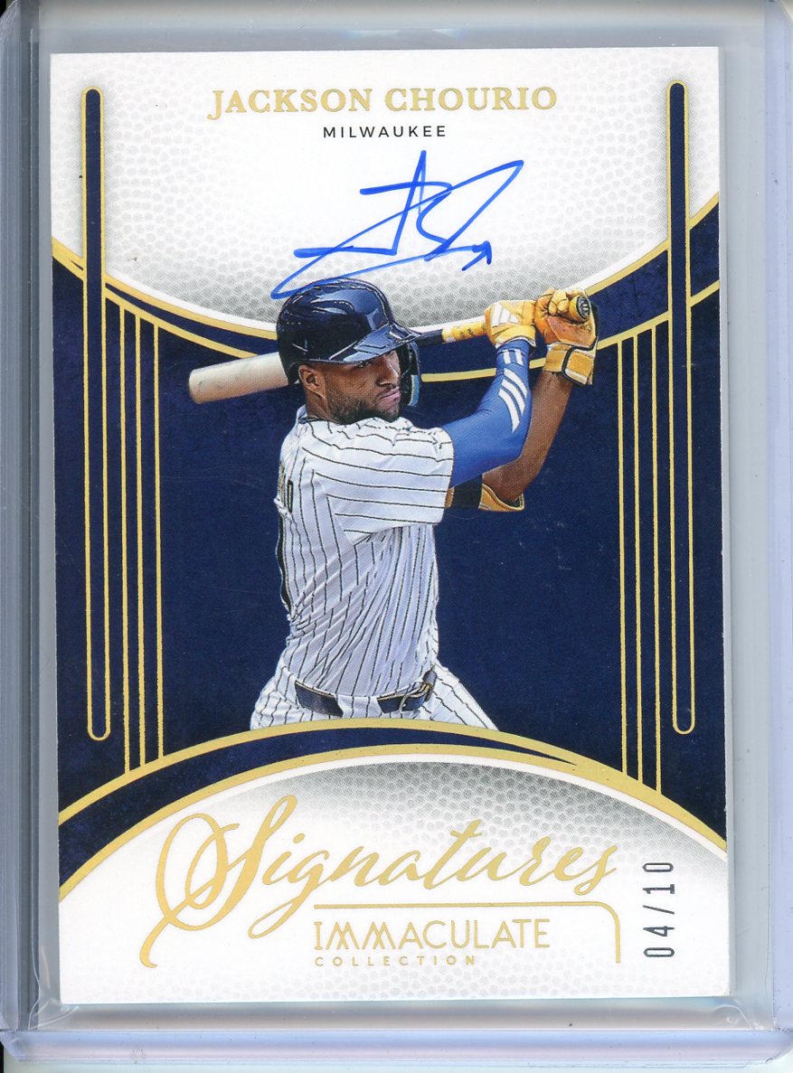 2026 Panini Jackson Chourio Immaculate Signatures 04/10 IS-JC