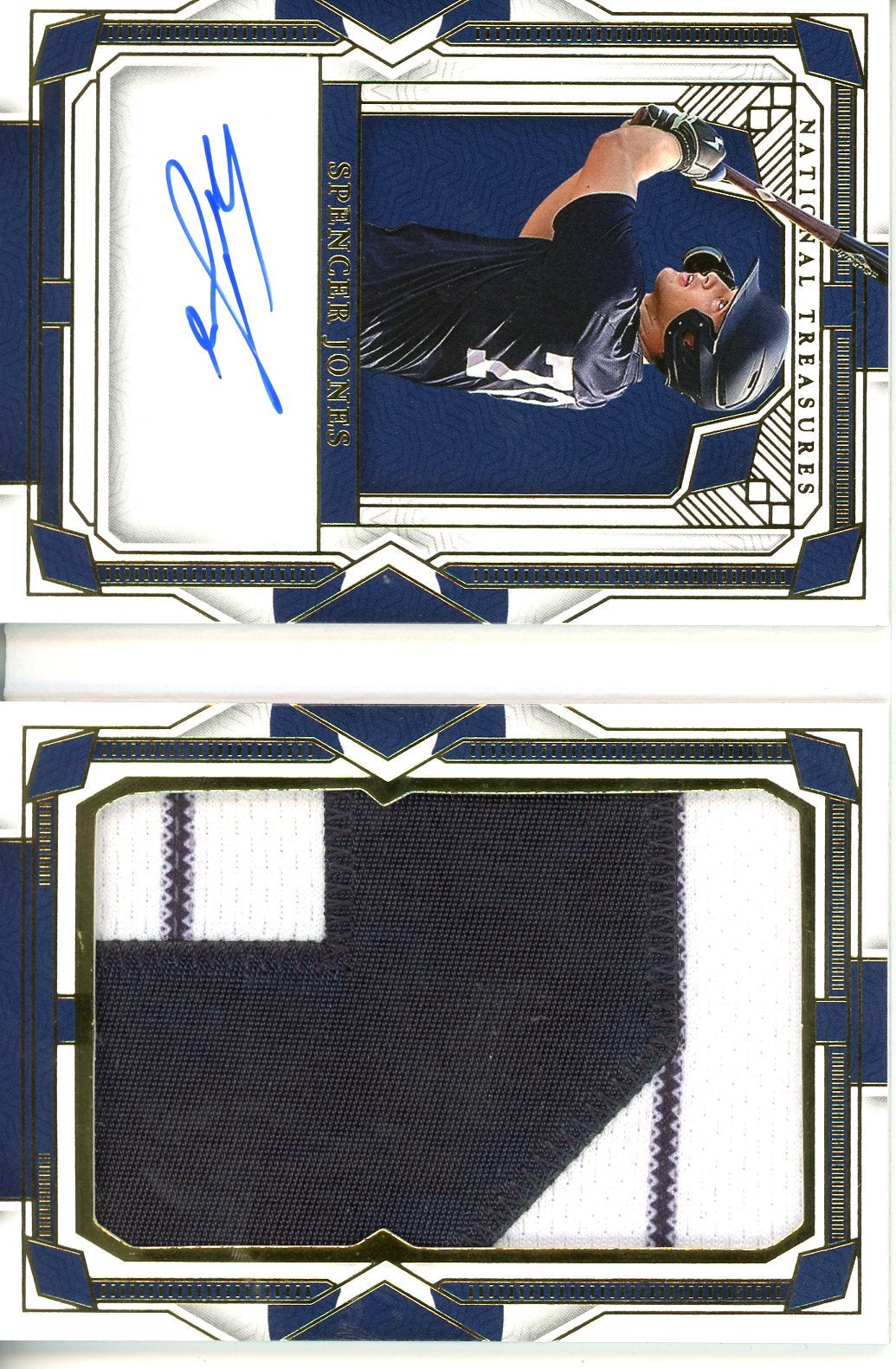 2024 National Treasures Baseball Spencer Jones Jumbo Booklet Patch Auto /35