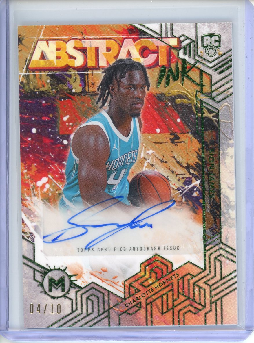 2026 Topps Motif Sion James Abstract Ink Autograph 04/10 RC