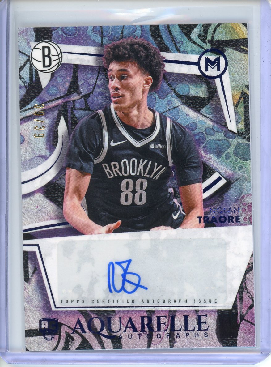 2026 Topps Motif Nolan Traore Aquarelle Autographs 39/39 AA-NT RC
