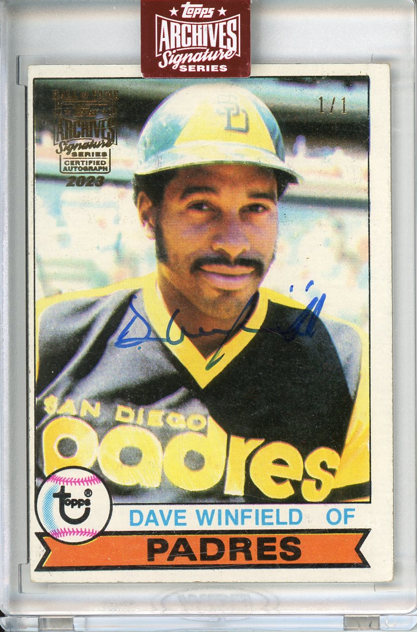 2023 Topps Archives Signature Series Dave Winfield Auto 1/1