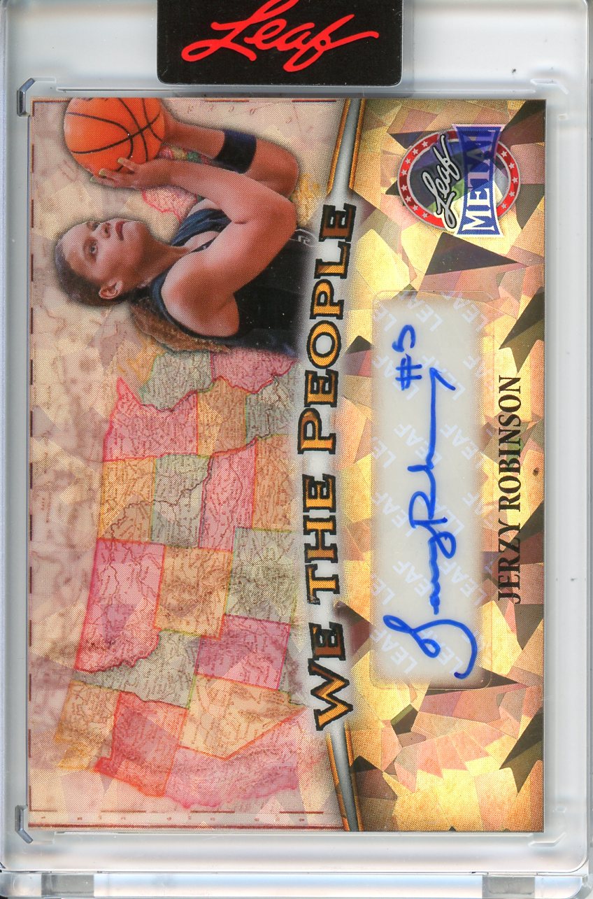 2026 Leaf Metal President's Day Jerzy Robinson We the People Auto 1/1