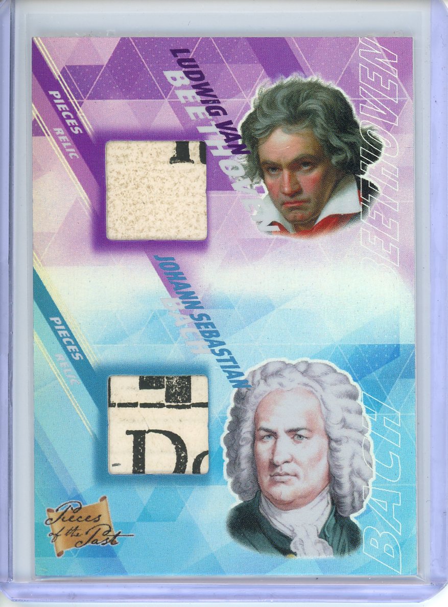 2021 Pieces Of The Past Ludwig Van Beethoven / Johann Sebastian Bach Relic #354