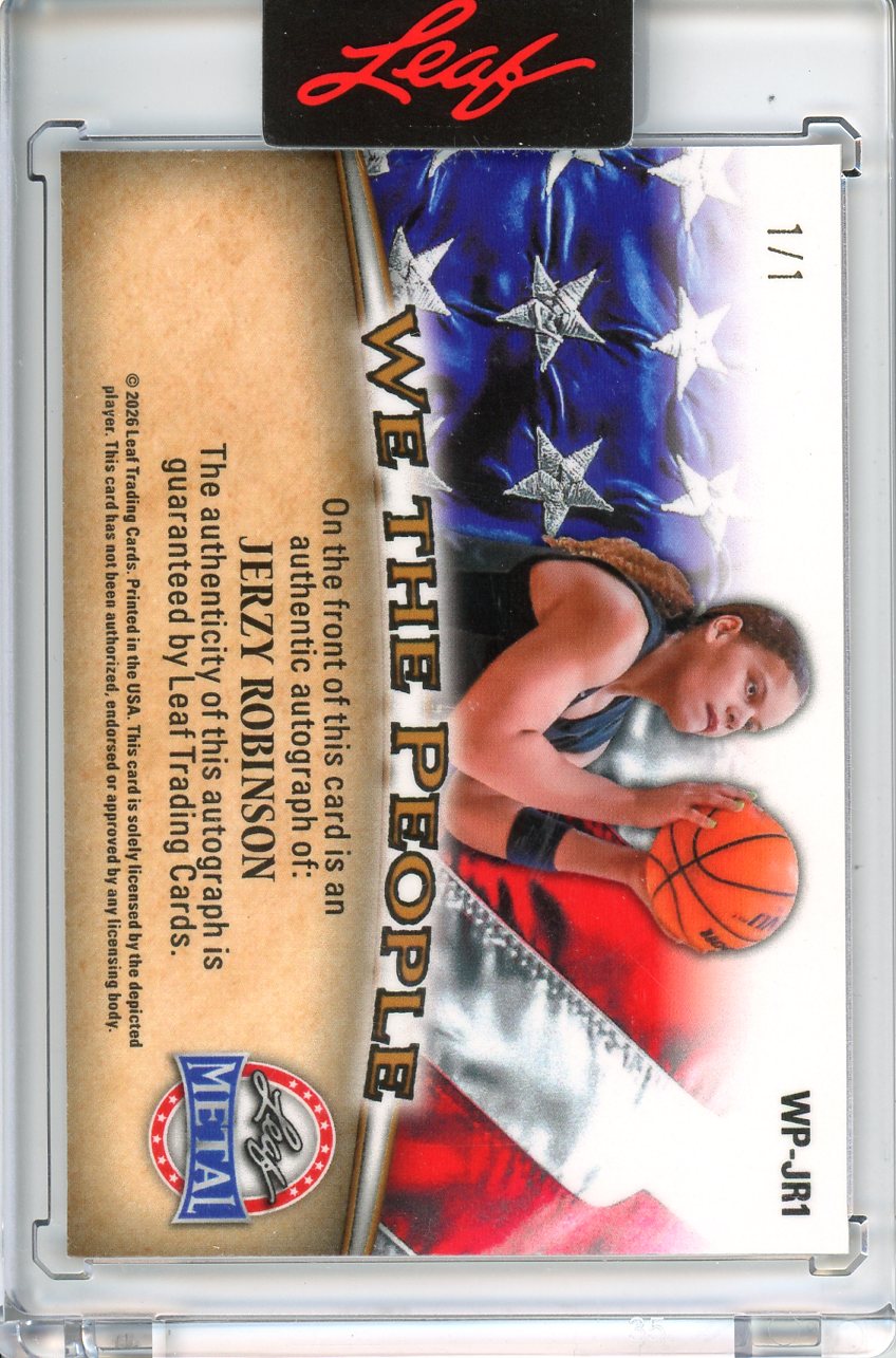 2026 Leaf Metal President's Day Jerzy Robinson We the People Auto 1/1