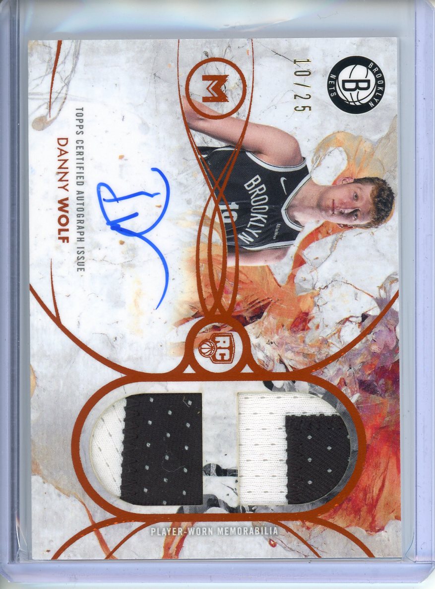 2026 Topps Motif Danny Wolf RPA 10/25 RDRA-DW RC