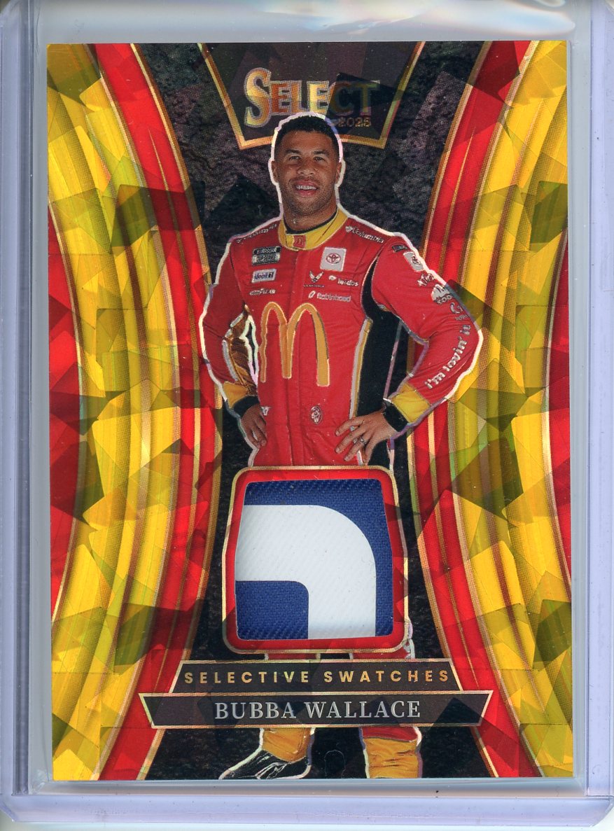 2025 Select Nascar Bubba Wallace Selective Swatches 05/10 SS-BWC Gold
