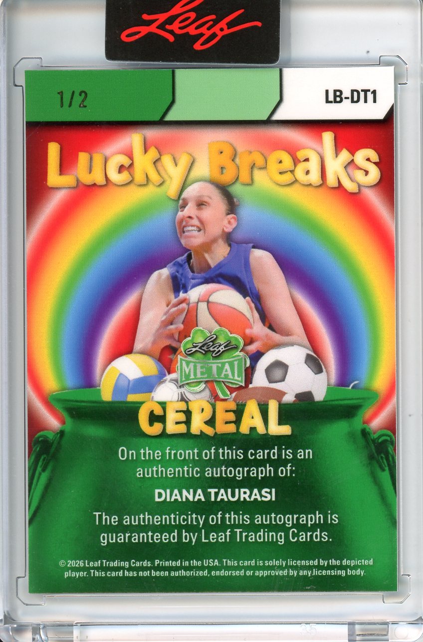 2026 Leaf Metal St. Patrick's Day Diana Taurasi Lucky Breaks Auto /2
