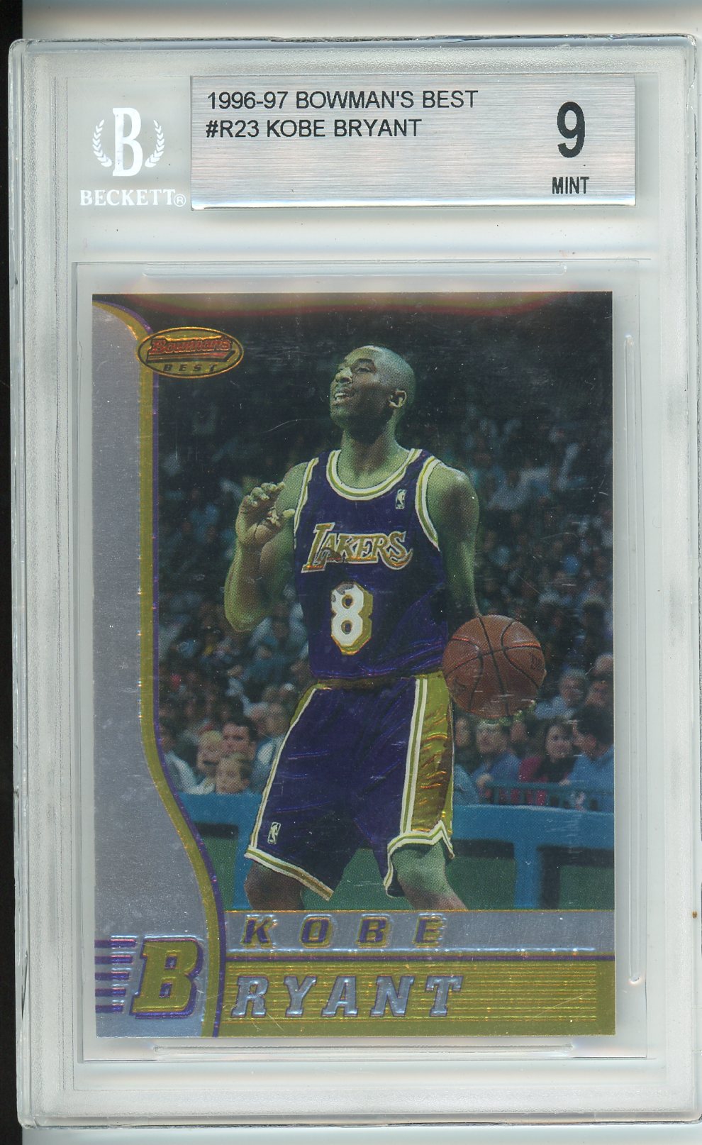1996-97 Bowman's Best #R23 Kobe Bryant Beckett 9
