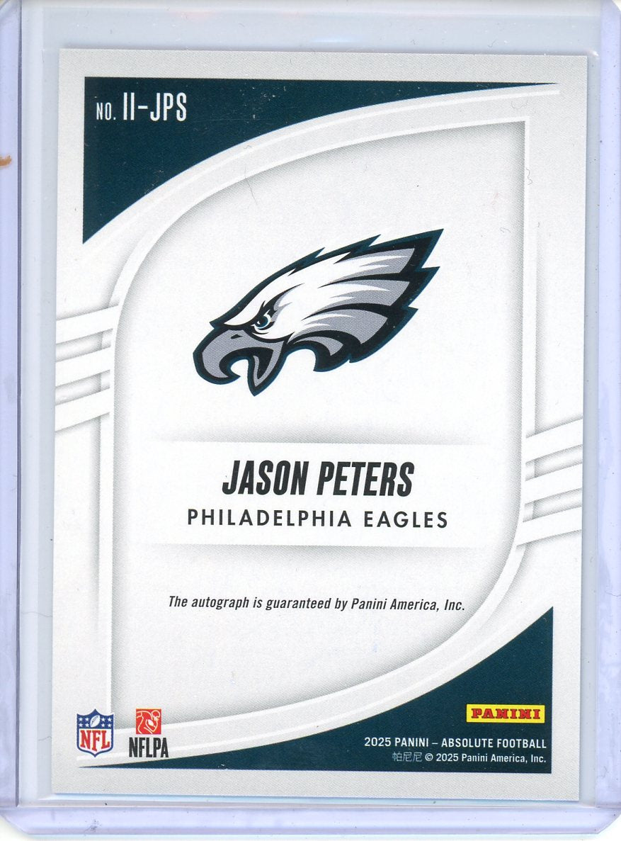 2025 Panini Absolute Jason Peters Iconic Ink Auto /199 Holo No. II-JPS